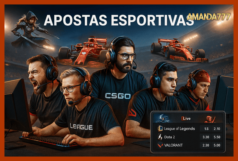 Apostas esportivas no cassino online AMANDA777